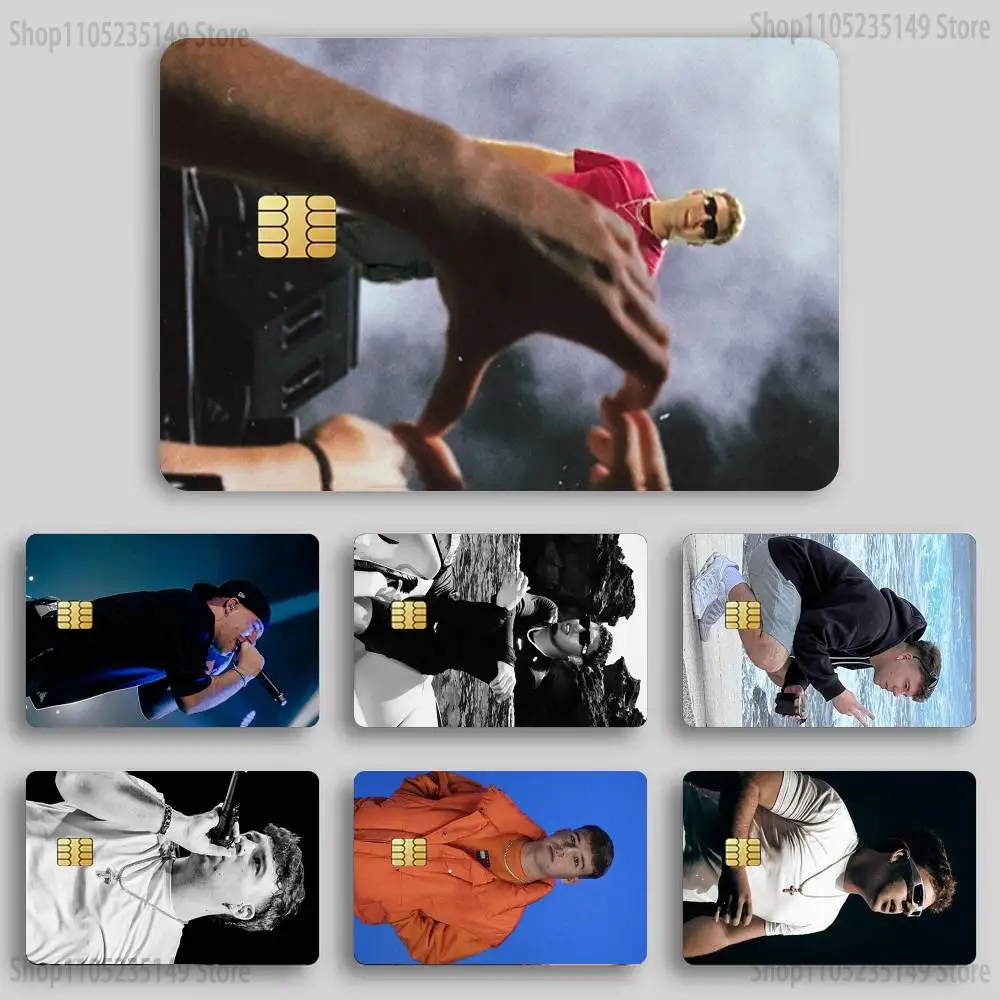 

Rapper Q-Quevedo Sticker Film Tape Skin for Credit Card Debit Card Cartoon Waterproof Stickers Small Chip