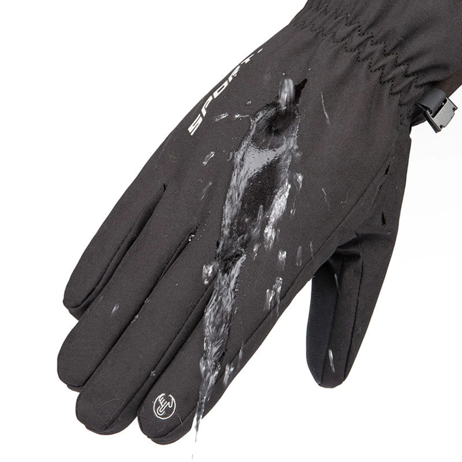 Männer Winter wasserdichte Fahrrad handschuhe Outdoor-Sport Laufen Motorrad Ski Touchscreen Fleece handschuhe rutsch fest warme volle Finger