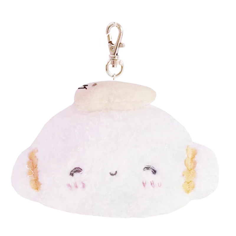 

Cogimyun Plush ID Card Holder Kawaii Cute Women Bag Keychain Key Chain Clip Anime Cloud Card Case Cardholder Adjustable String