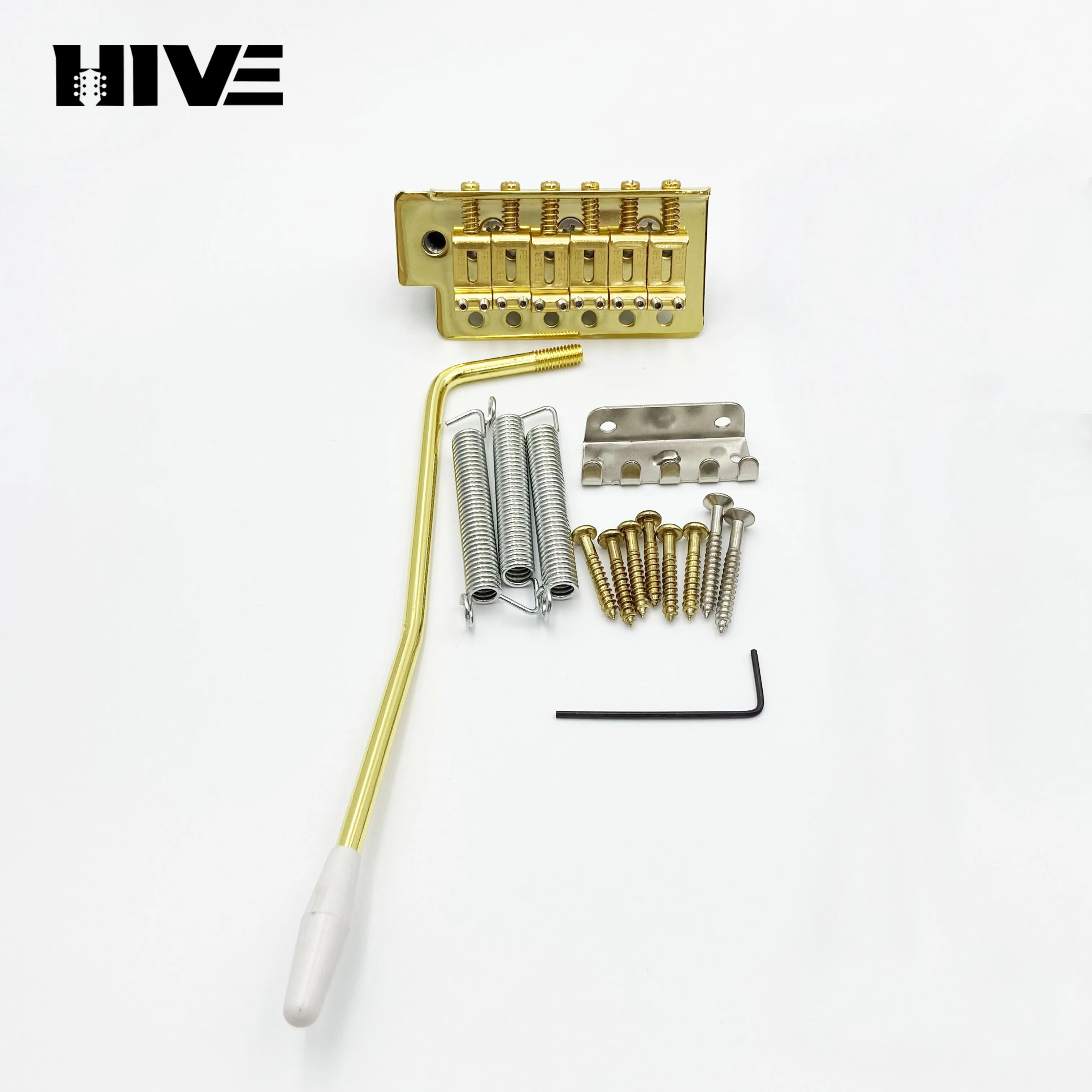 Guitar Bridge ST Electric Guitar Drawing Plate ST Single-Cranked Tinplate Material Guitar Vibrator Gold Silver Black