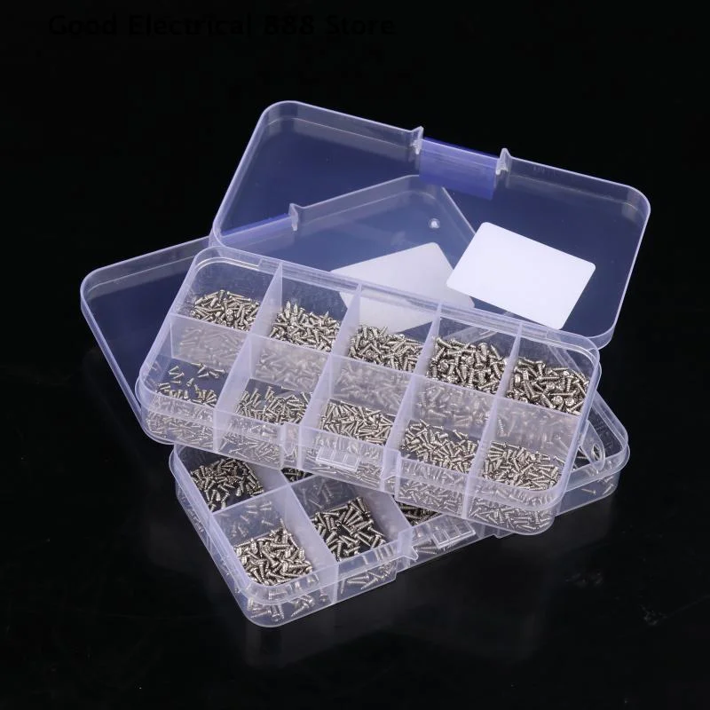 【GE】600/1200PCS Mini Crosshead Metal Screws Classification Kit Miniature Self-tapping Screws DIY Accessories