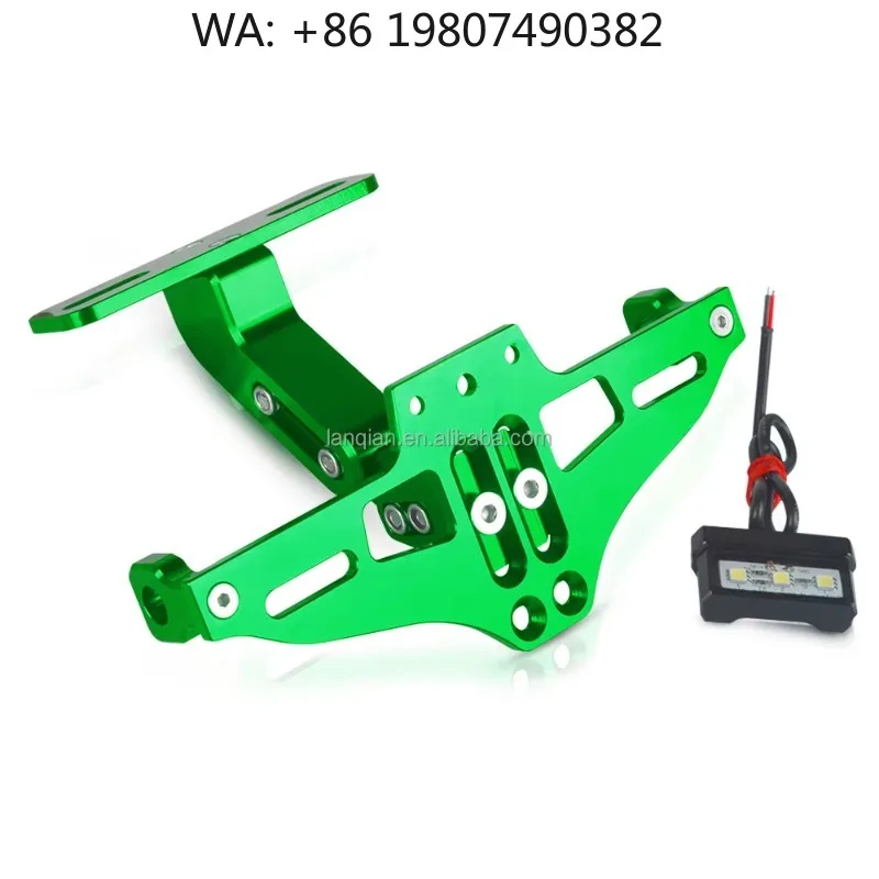 Motorcycle Accessories License Number Plate Holder LED License Plate Bracket For Dorsoduro 750 2007‑2016