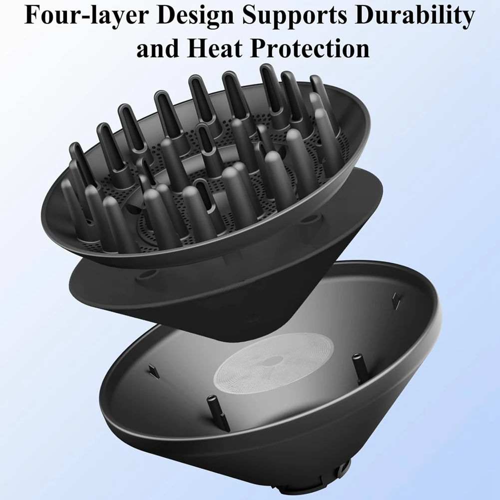 N95R أسرع وتحديد متموج، مرفق موزع الشعر المجعد لـ Shark Flexstyle، فوهة مطورة للمجفف الكبير