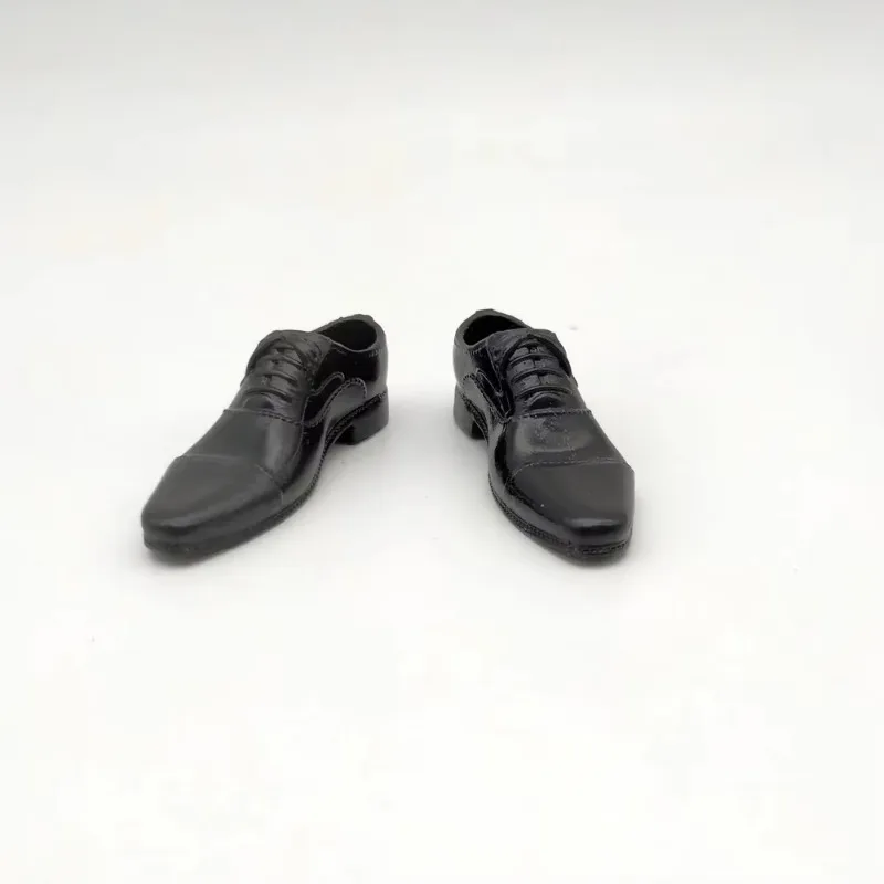 1/6 escala masculino solider preto sapatos masculinos terno sólido modelo para 12 polegada ph jiao figura de ação boneca brinquedos coleção presentes