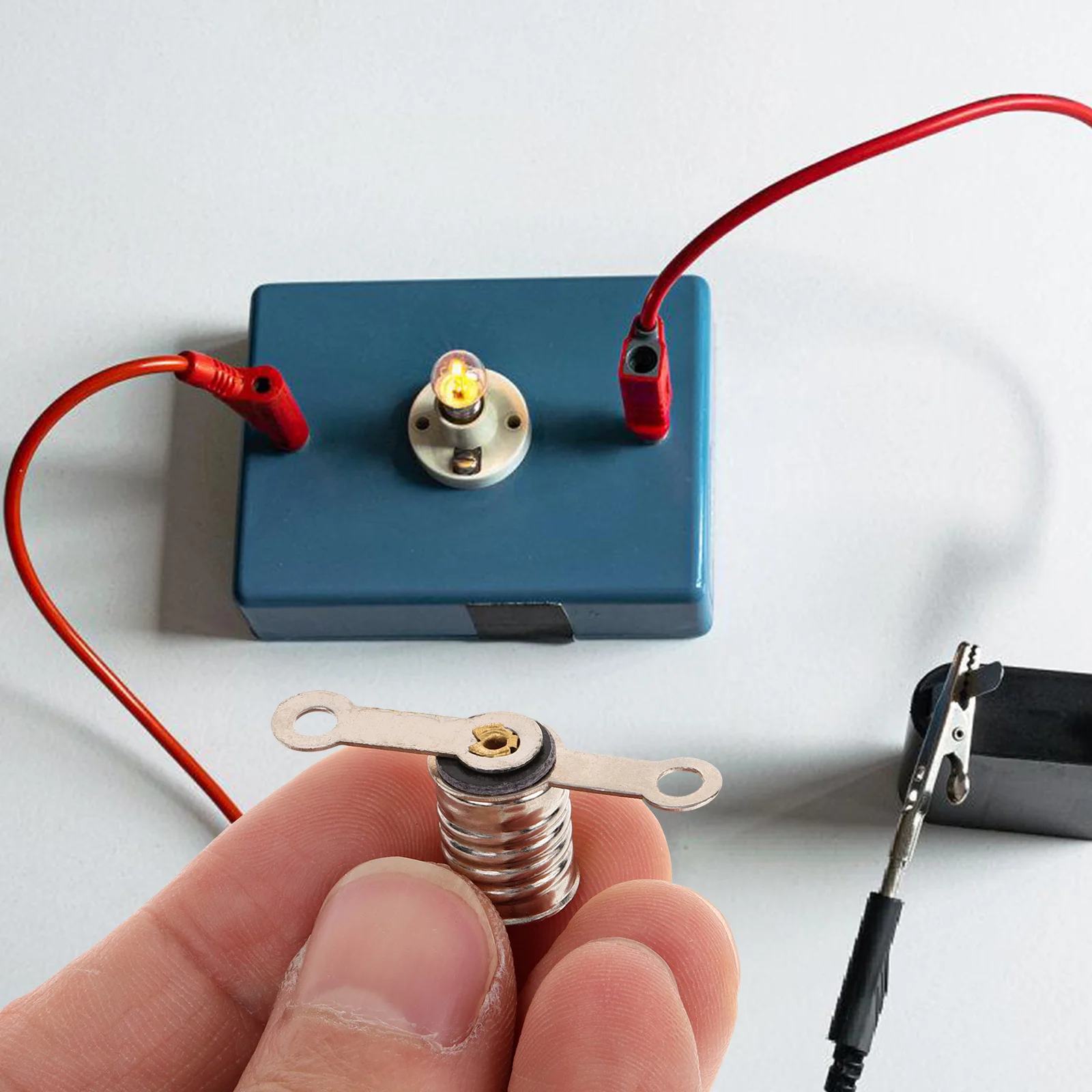 6 pezzi piccoli portalampade portalampada a vite facile da installare esperimento di fisica portalampada da laboratorio portalampada