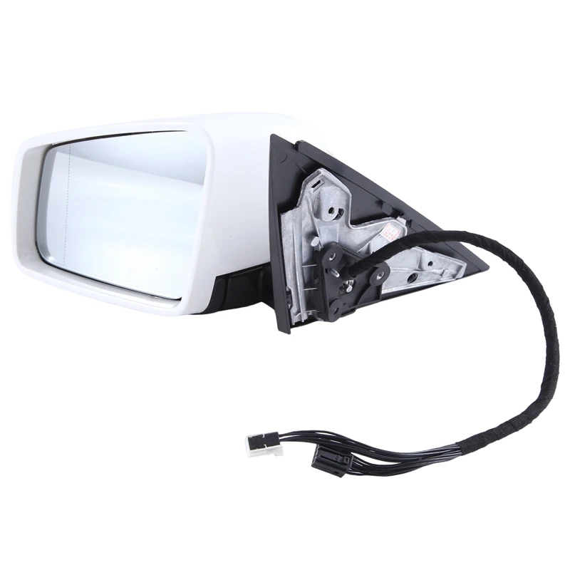 Side Door Power Rear View Mirror Assembly White For Mercedes Benz W221 S Class S300 S400 S500 S550 2010-2013