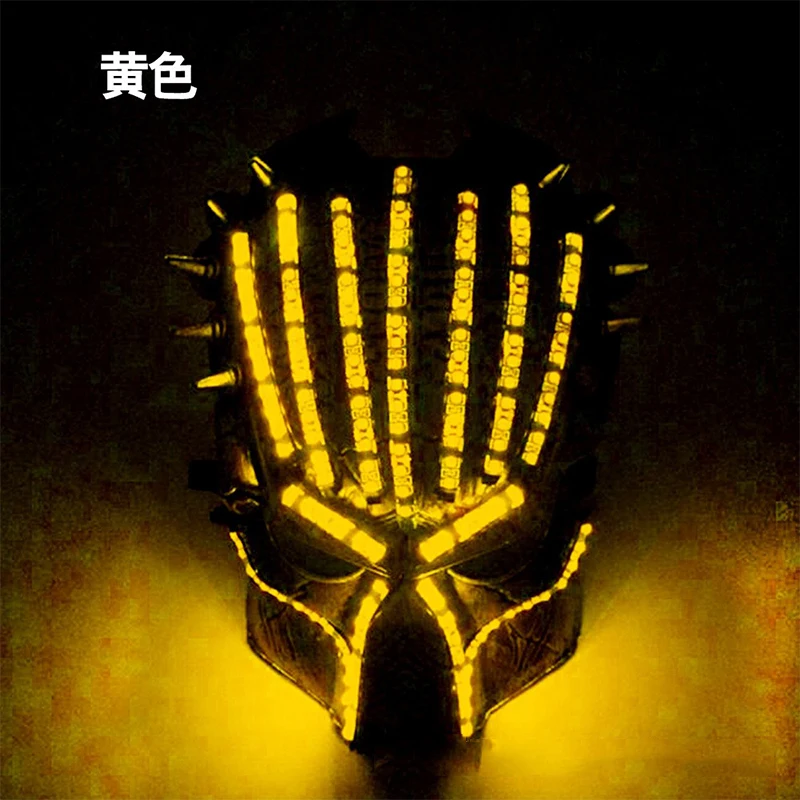 LED Halloween Killer Mask Glow Up Masquerade party Halloween birthday Christmas  Characters Movie Horror Cosplay Mask