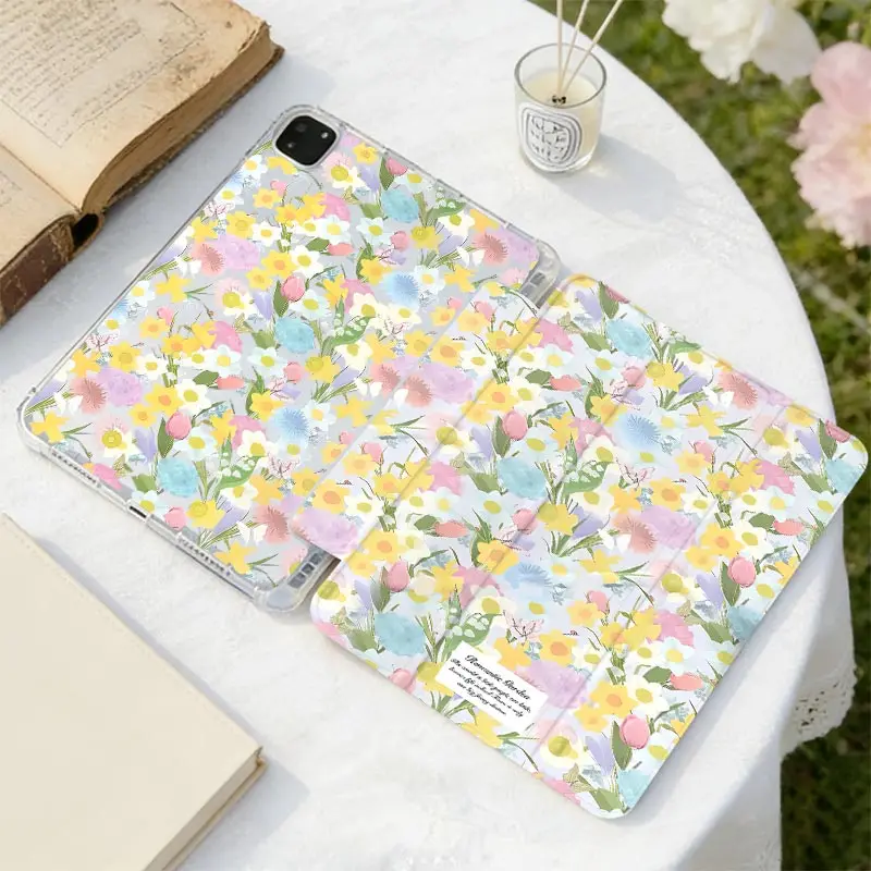 Pencil Slot Funda Case For Tab S6 Lite 10.4 inch Samsung Tab S7 S8 S9 11 Tab A11 A9 8.7