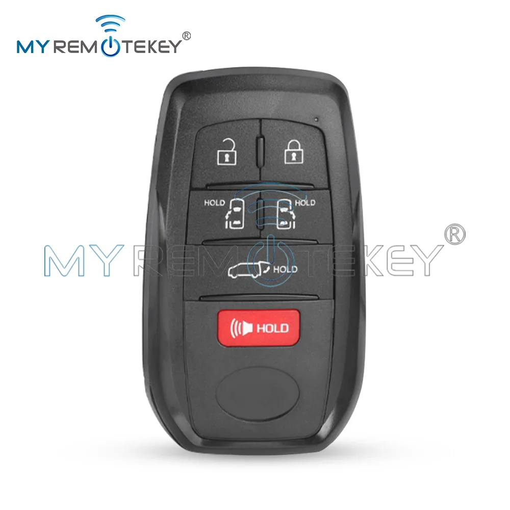 REMTEKEY FCC HYQ14FBX Smart Key Shell 6 Button for 2021-2022 Toyota Sienna Hybrid PN 8990H-08010