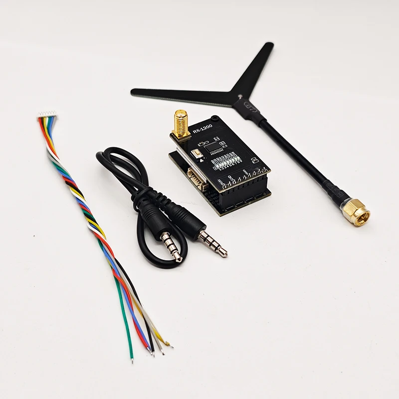 FPV 1.2GHz 1.2G 1.6W VTX Switchable 9CH Transmitter and VRX Receiver Video Wireless Module For RC Long Range Racing Drone