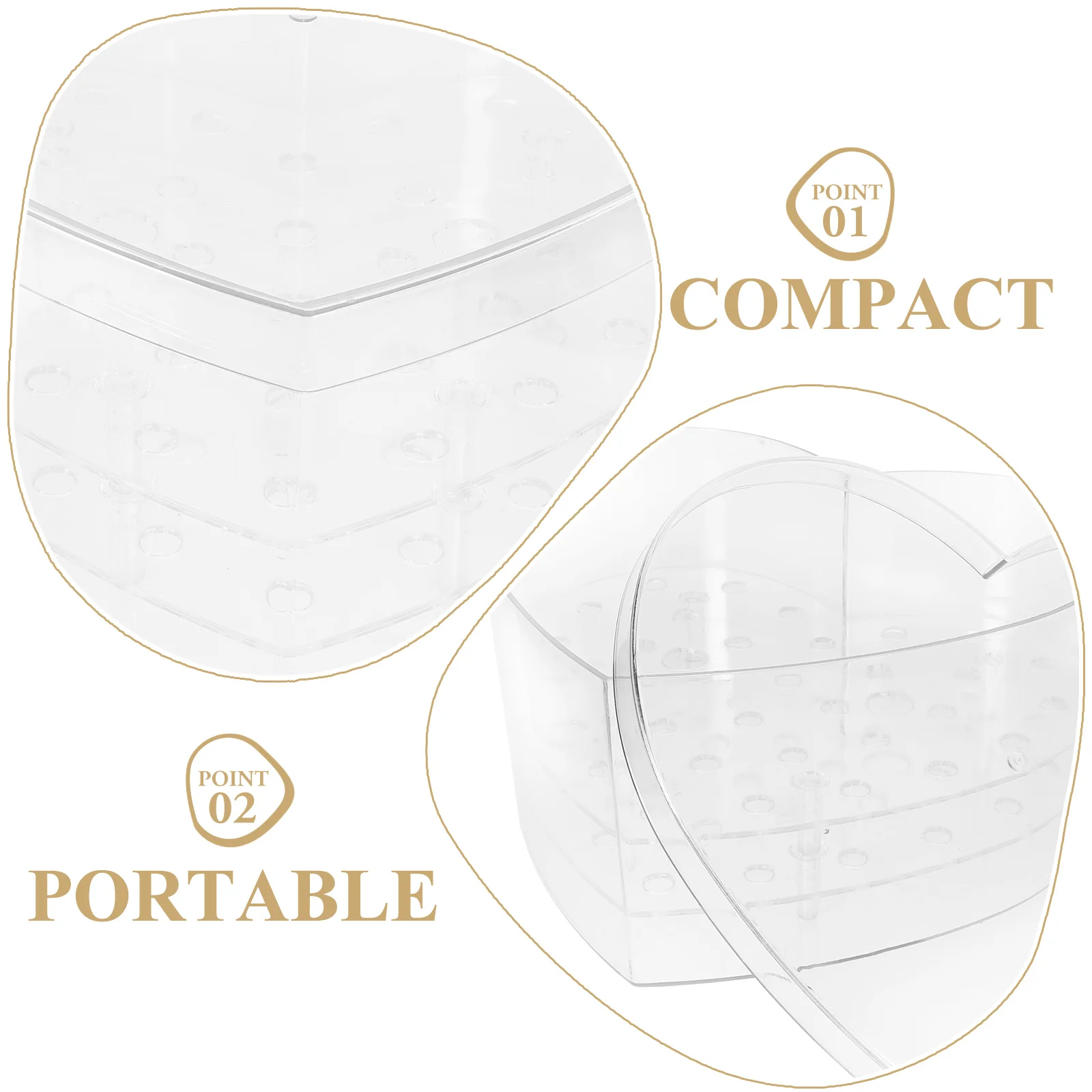 

Heart Shaped Decorative Flower Box Clear Acrylic Transparent Packaging Case for Valentine's Day Birthday Wedding Small Size