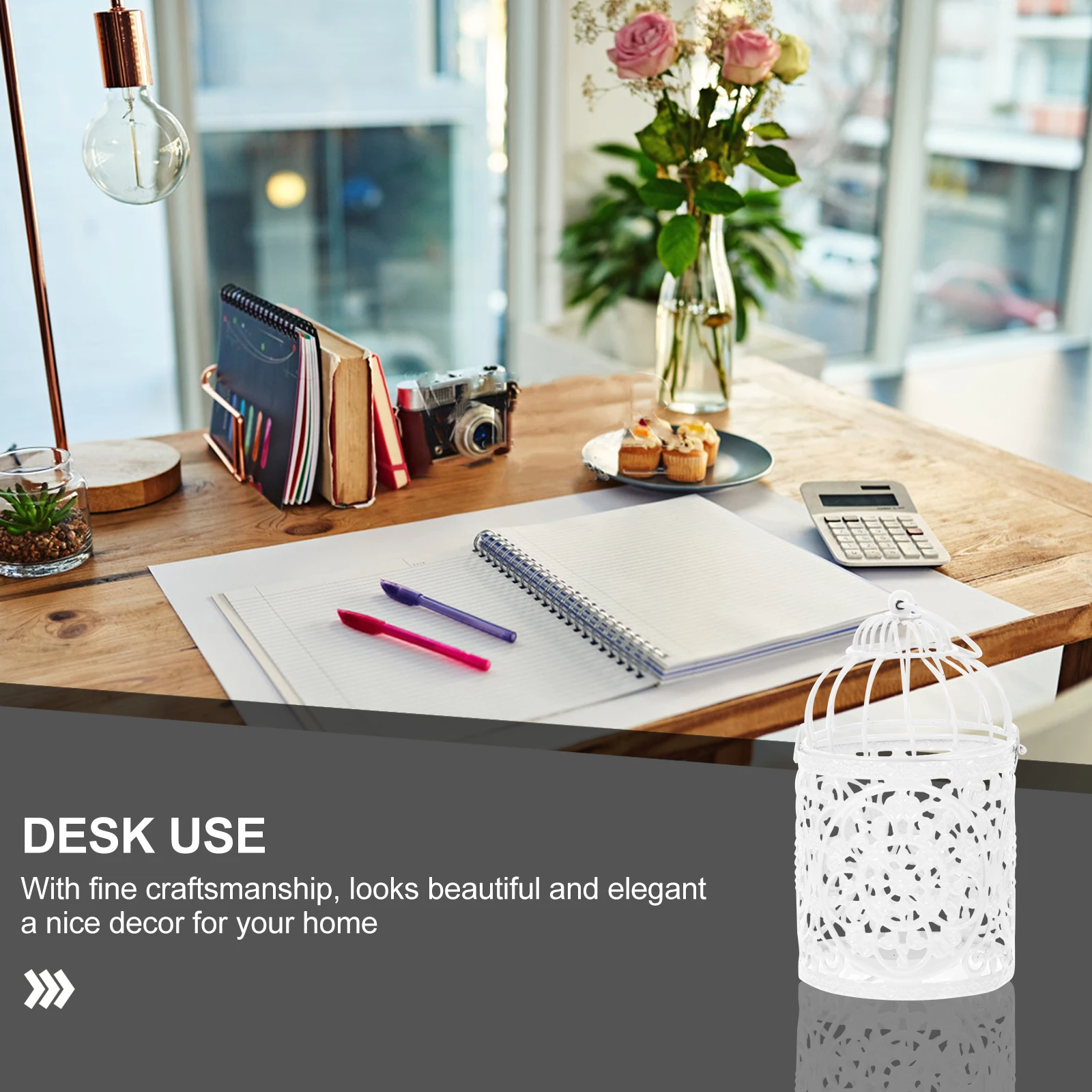 

1Pcs Birdcage Holders Premium Iron Material Fine Craftsmanship Unique Appearance Party Layout Home Adornment