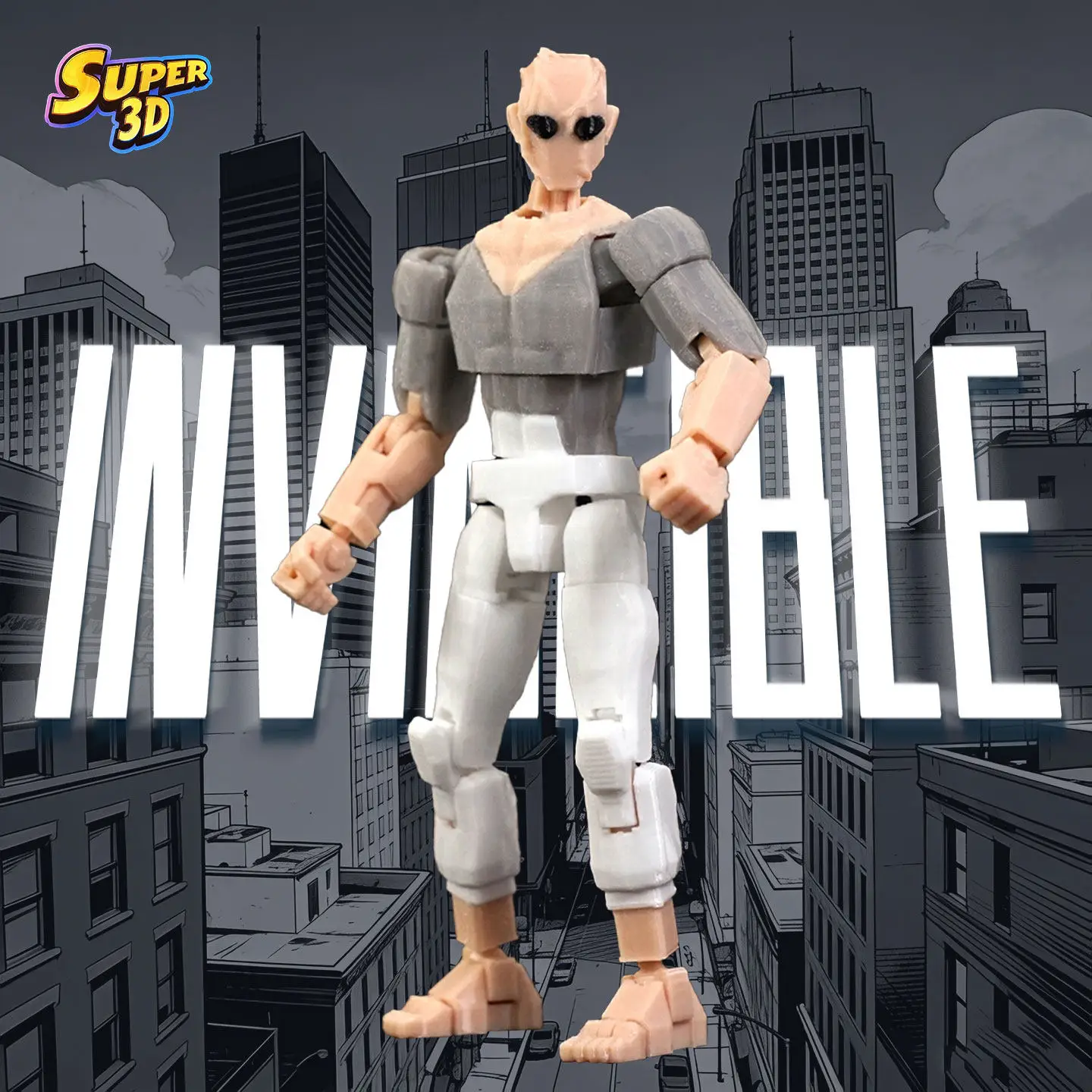 

In Stock Super 3D 3D Printed Prisonincible Invincible Boy Dummy13 T13 Multi-Jointed Movable Shapeshift Action Figure Toy