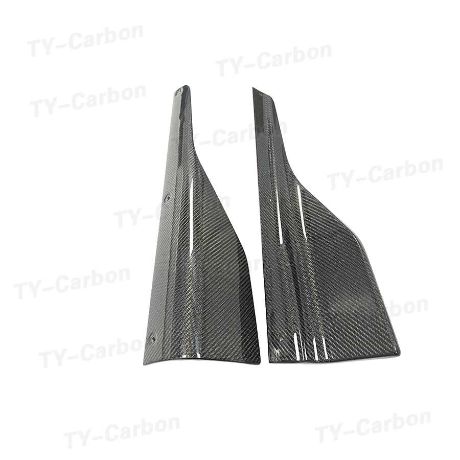 Real Carbon Fiber Side Skirt Splitters Lip Spoilers Canards Apron for BMW 2 Series F87 M2 M2C Coupe 2-Door 16-20 Car Accessorie