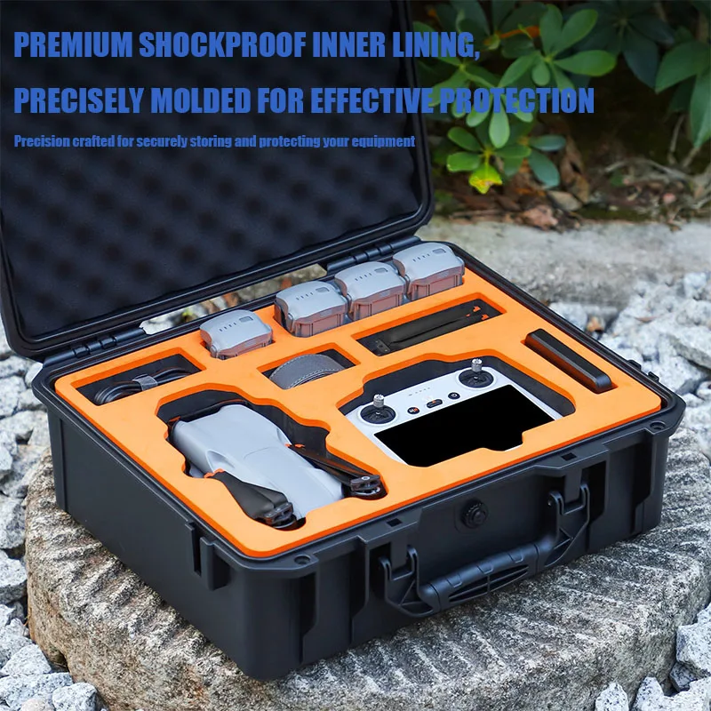 VOLODYMYR Waterproof Safety Explosion-proof Case for DJI AIR 3S/3 RC 2/RC-N2/N3 Large Capacity Suitcase Drone Accessories