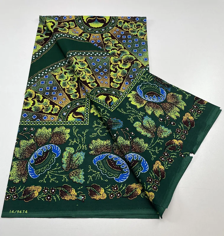 حقيقي نسيج الشمع الأفريقي الشمع النيجيري أنقرة كتلة يطبع الباتيك Hollandaise النسيج الهولندية Pagne 6 ياردة لخياطة القماش 2023 #2