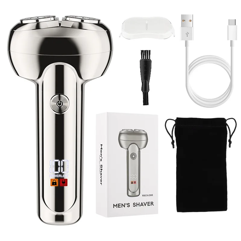 MOTAWISH rasoio elettrico da uomo Mini rasoio a testa magnetica Type-C rasoio per barba corpo elettrolitico ricaricabile