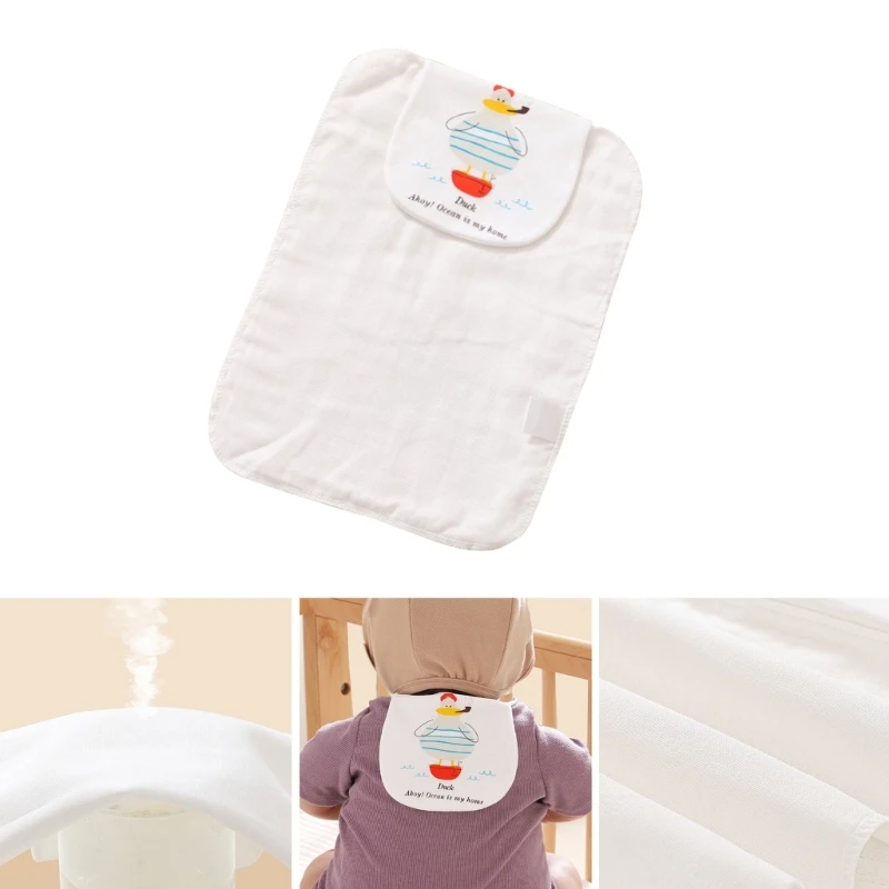 F62D Baby Sweat Towel Long Cloths Thick Layer Sweat Absorbent Towel Toddler Product