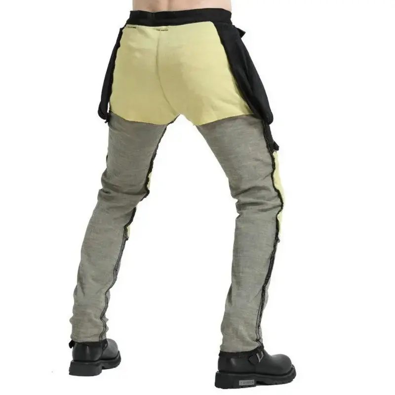 دراجة نارية ارتداء مقاومة ركوب السراويل مرونة عالية سوبر سليم موتوكروس حماية الجينز الذكور فارس موضة بناطيل كاجوال #5