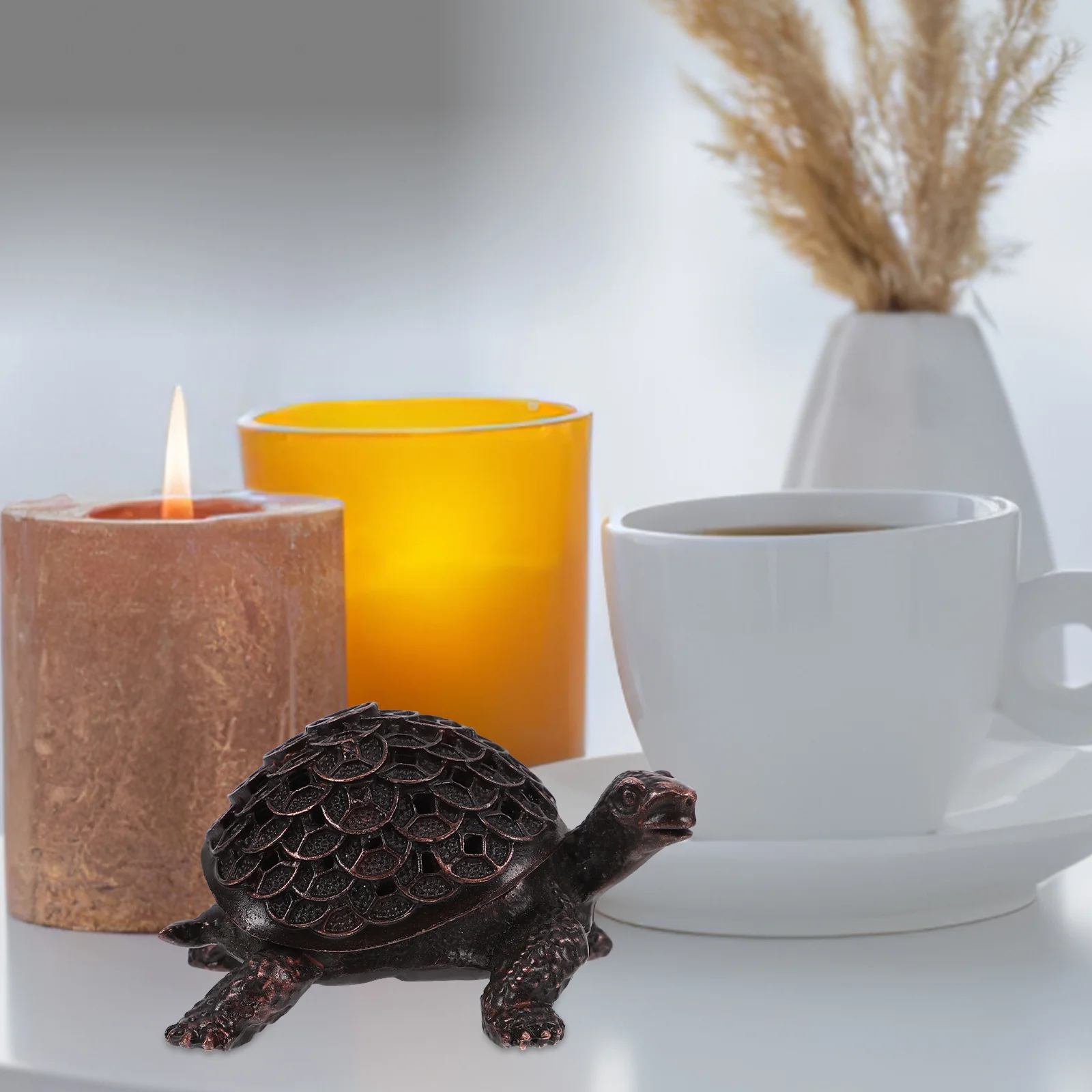 

Vintage Zinc Alloy Desktop Tortoise Garden Statues Decor For Home Office Room Decor Turtle Animal Sculpture