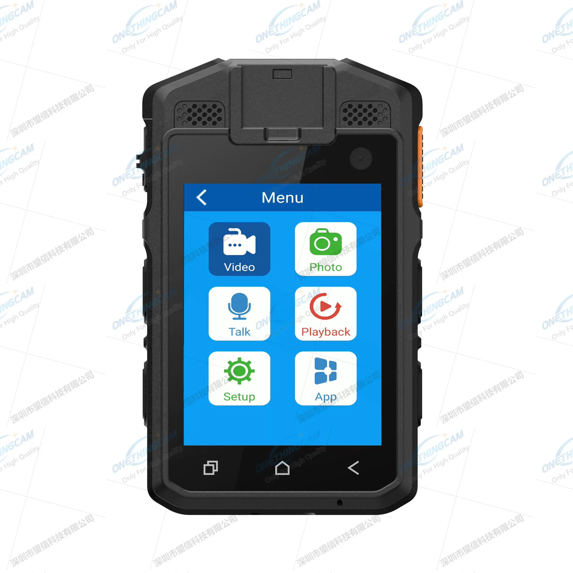 Live Streaming 5G Body Worn Camera IP68 Android 11.0 System