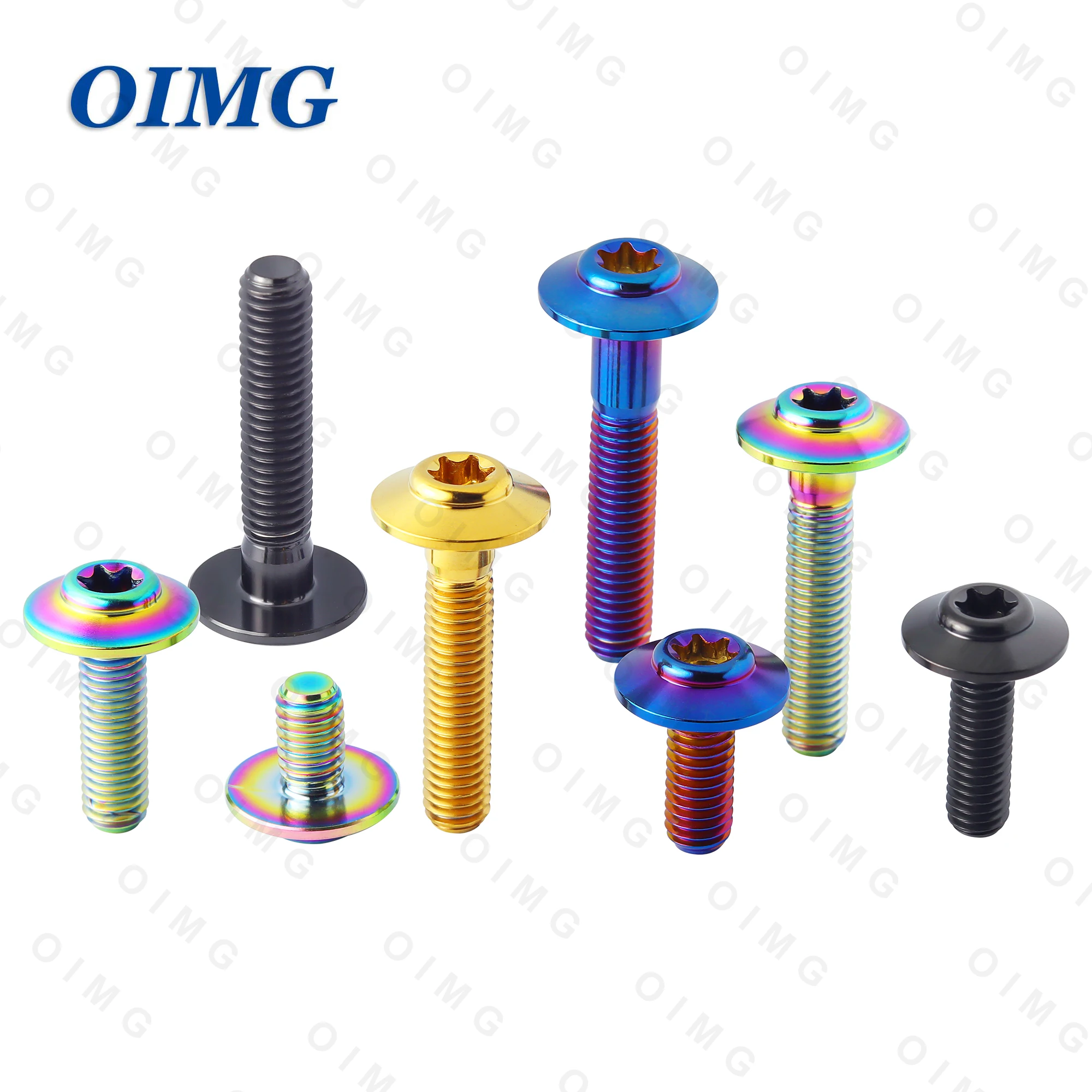 Titanium Bolts M5 M6x10 15 20 25 30 35mm Torx Head Screws for Motorcycle Shell Refitting Fixing Bolt Disc Brake Screw
