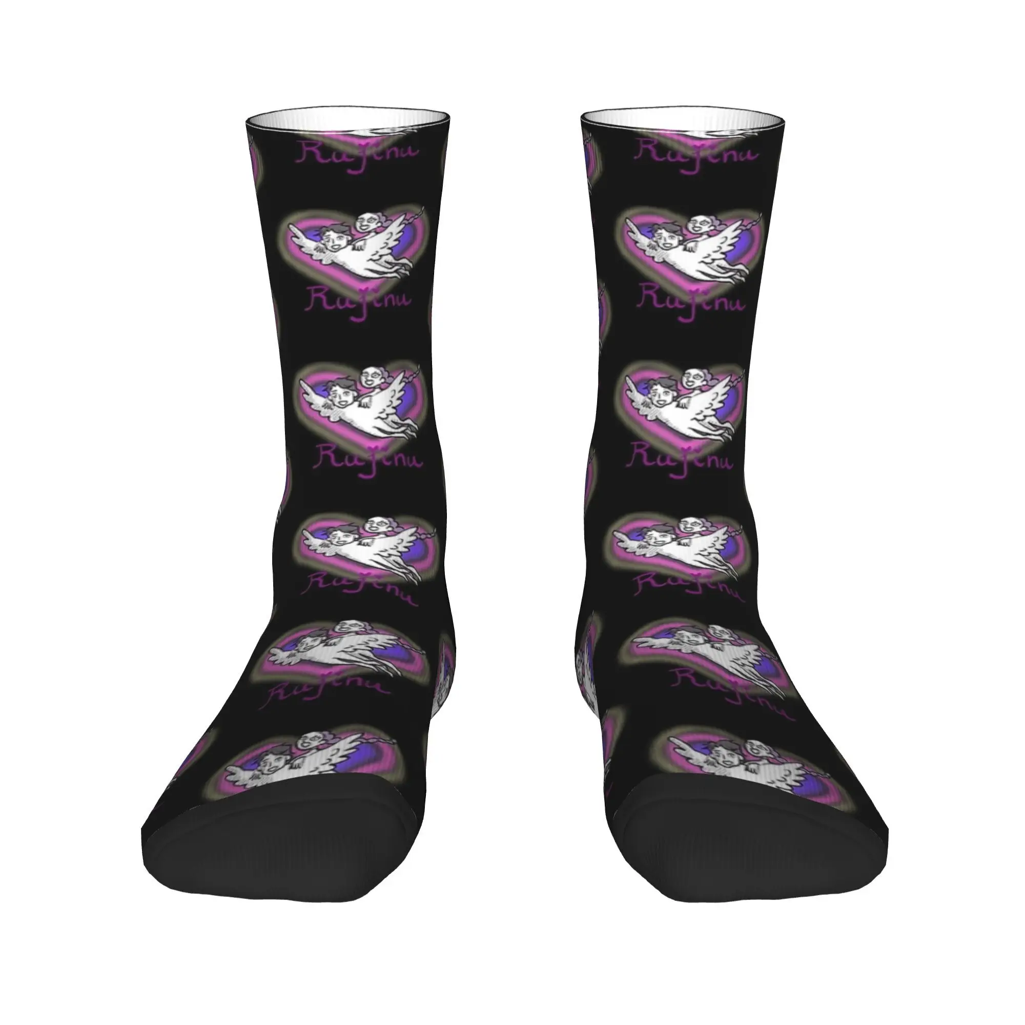 Love Saja Boys  Kpop Demon Hunter Stockings Men  Socks Medium Soft Gothic Socks Winter Skateboard Anti Bacterial Printed Socks