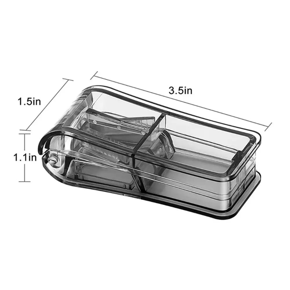 Portable Pill Cutter Box Mini Drug Box Tablet Cutter 6 Colors Pill Case Storage Crusher Travel Pill Box