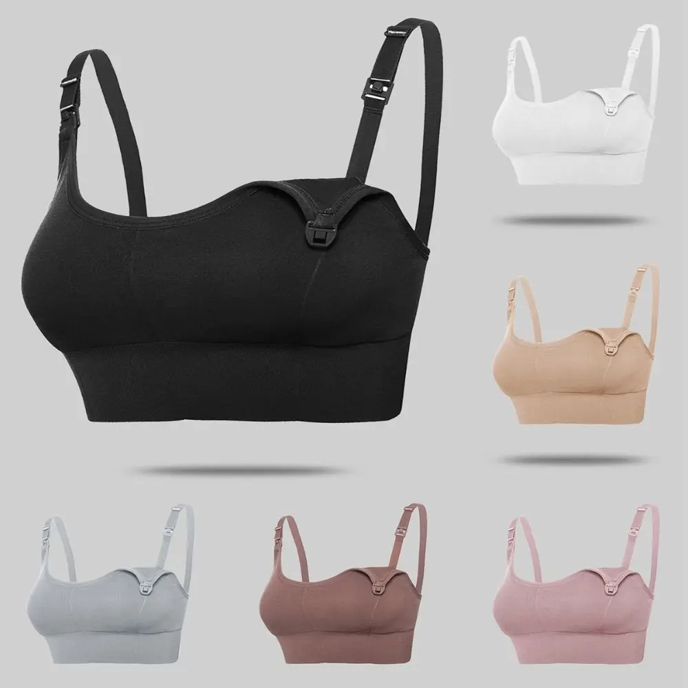 

New Comfortable Seamless Nursing Bra Wire-free Soft Breastfeeding Underwear Anti Sagging Support Maternity Bra Pregnancy Comfort