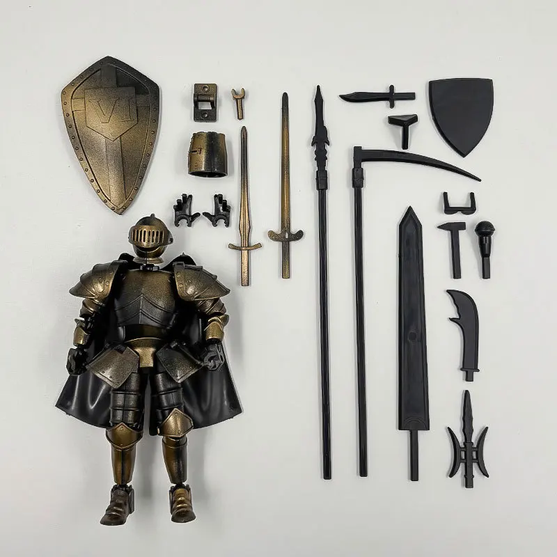 Vintage Doll Medieval Warrior Multi-joint Movable Doll Lucky 13-joint Man Adults Parent-children Games Birthday Toy view 6
