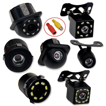 Cámara de visión trasera de coche 12IR visión nocturna marcha atrás Monitor de estacionamiento automático CCD IP68 impermeable imagen de alta definición de amplio grado 1