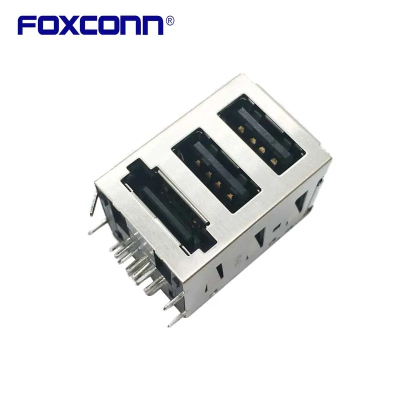 

Foxconn UB11193-ZFT1-4F ESATA- Double Deck USB2.0-15pin Connector