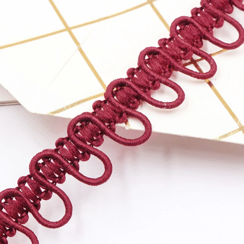25yard/17mm Supply Elastic Rubber Band Polyester Eyelet Strap Fur Collar Tab Lace Webbing Elastic