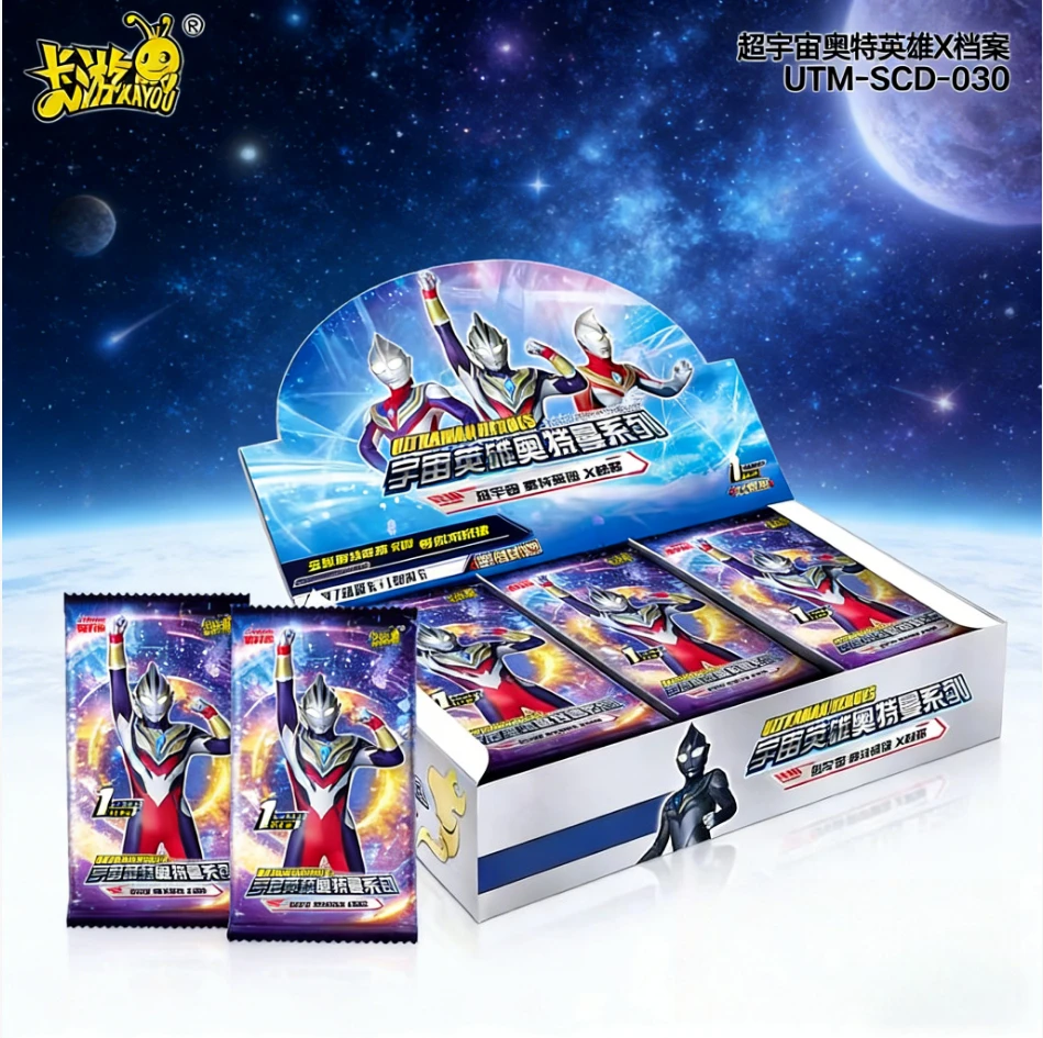 

KAYOU Ultraman Classic Series Deluxe Box Set featuring Chase Full Star Ultraman Zero Tiga Cards Ultimate Sealed Box Super Fans