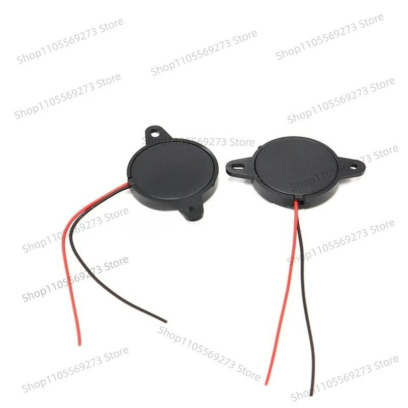 100pcs 2320 Passive Piezoelectric Buzzer with Wire, Low Power AC/DC Ringing Alarm Beeper for DIY Electronics