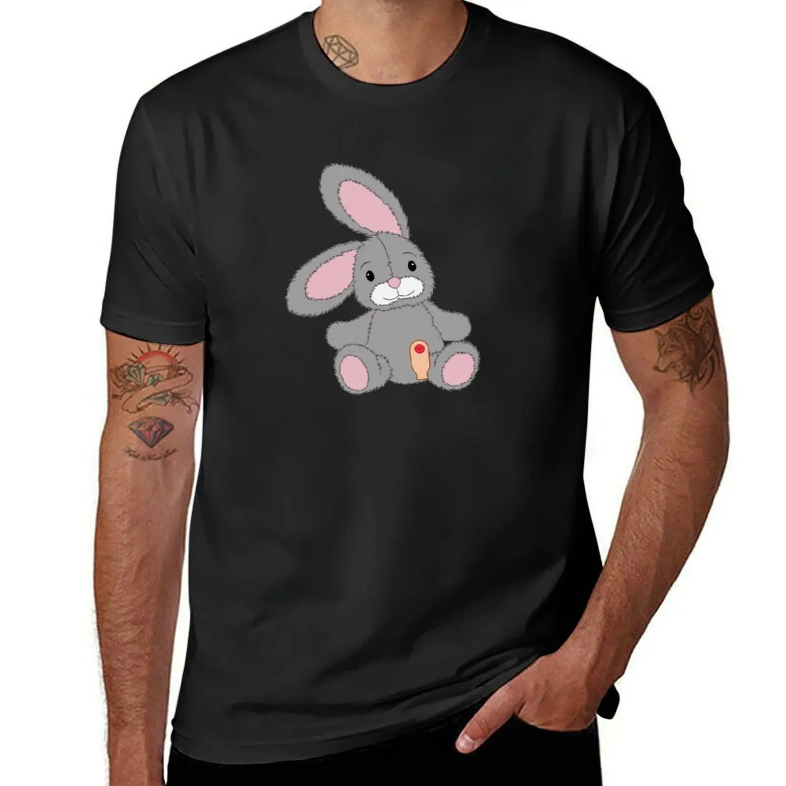 

Stoma bunny (visible stoma bag) T-Shirt funnys anime clothes fitted t shirts for men