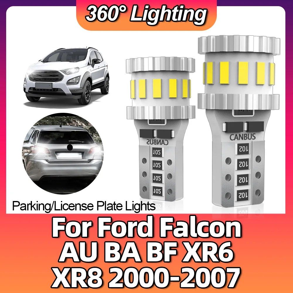 2x 12V Canbus T10 Clearance Lights W5W 194 Car LED Bulb For Ford Falcon AU BA BF XR6 XR8 2000 2001 2002 2003 2004 2005 2006 2007