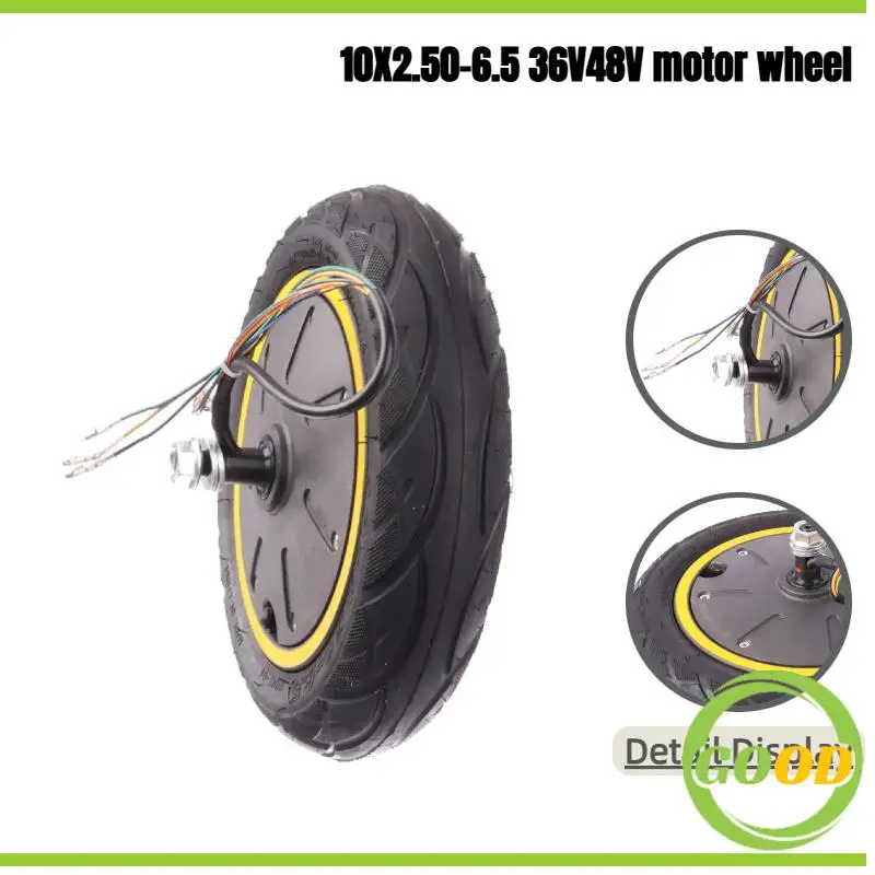 

10x2.50-6.5 motor wheel 36V350W/48V500Wsuitable for Ninebot MAX G30 foldable portable electric scooter 10 inch motor replacement
