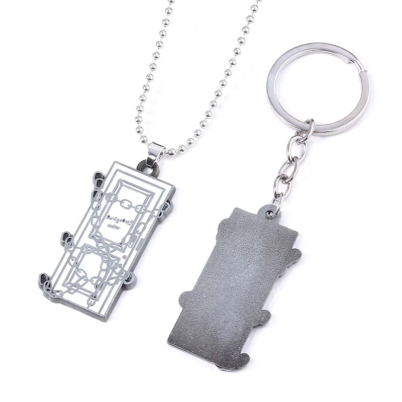 Game Silent Hill 2 Keychain Link Chain Square Key Chains for Women
