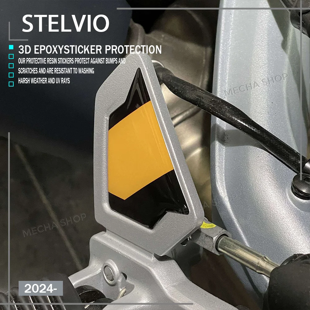 

3D Motorcycle Sticker For Moto Guzzi Stelvio 2024 2025 2026 Pedal Protection Decal Heel Accessory