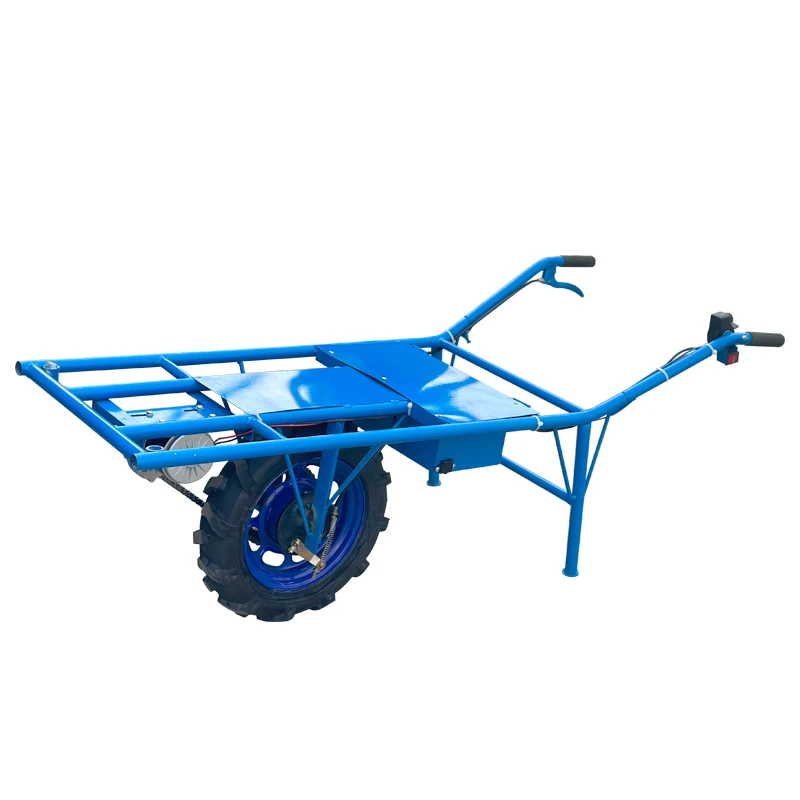 New electric wheelbarrow agricultural wheelbarrow chain drive mountain climbing high horsepower orchard transporter