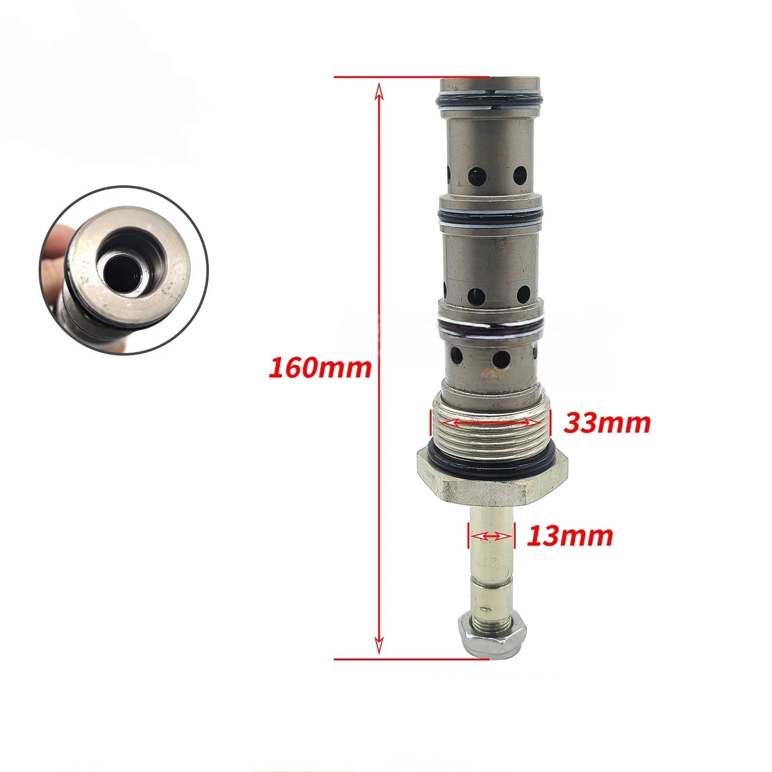Suitable for XCMG XE470 490 Excavator Fan Pump Solenoid Valve Spool Valve Stem Fan Motor Valve