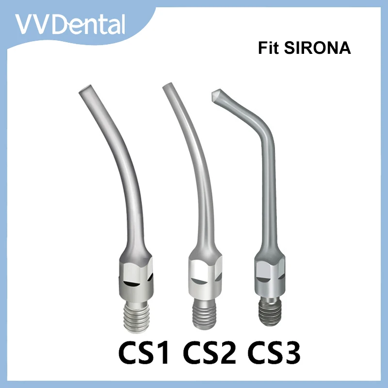 VVDental Ultrasonic Scaler Tip Fit SIRONA Handpiece Prosthetics Scaling Perio Endo CS1/CS2/CS3 Teeth Cleaning Tip Dental Tools