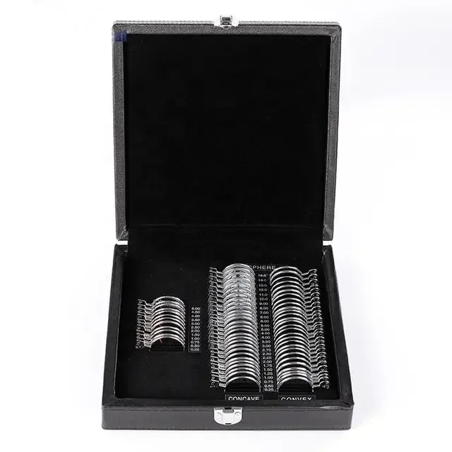New LJ-68 China Ophthalmic Optical Optometry Box Mini Trial Lens Set