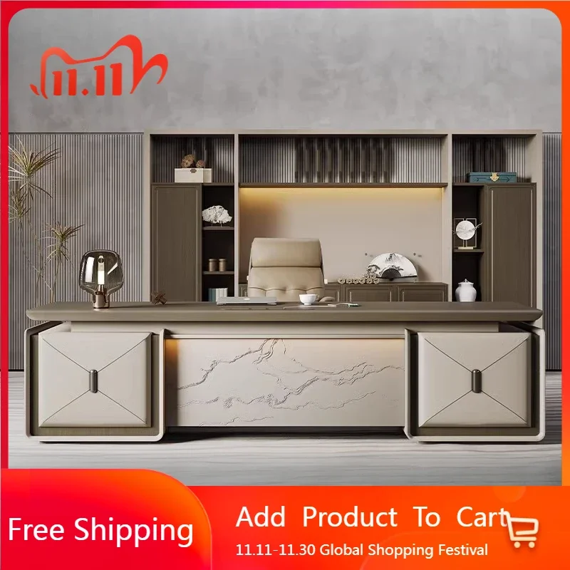 

High Quality Designer Office Desk Work Cheap Luxury Executive Office Desk Minimalist Secretary Unusual Wooden Bureau Furniture