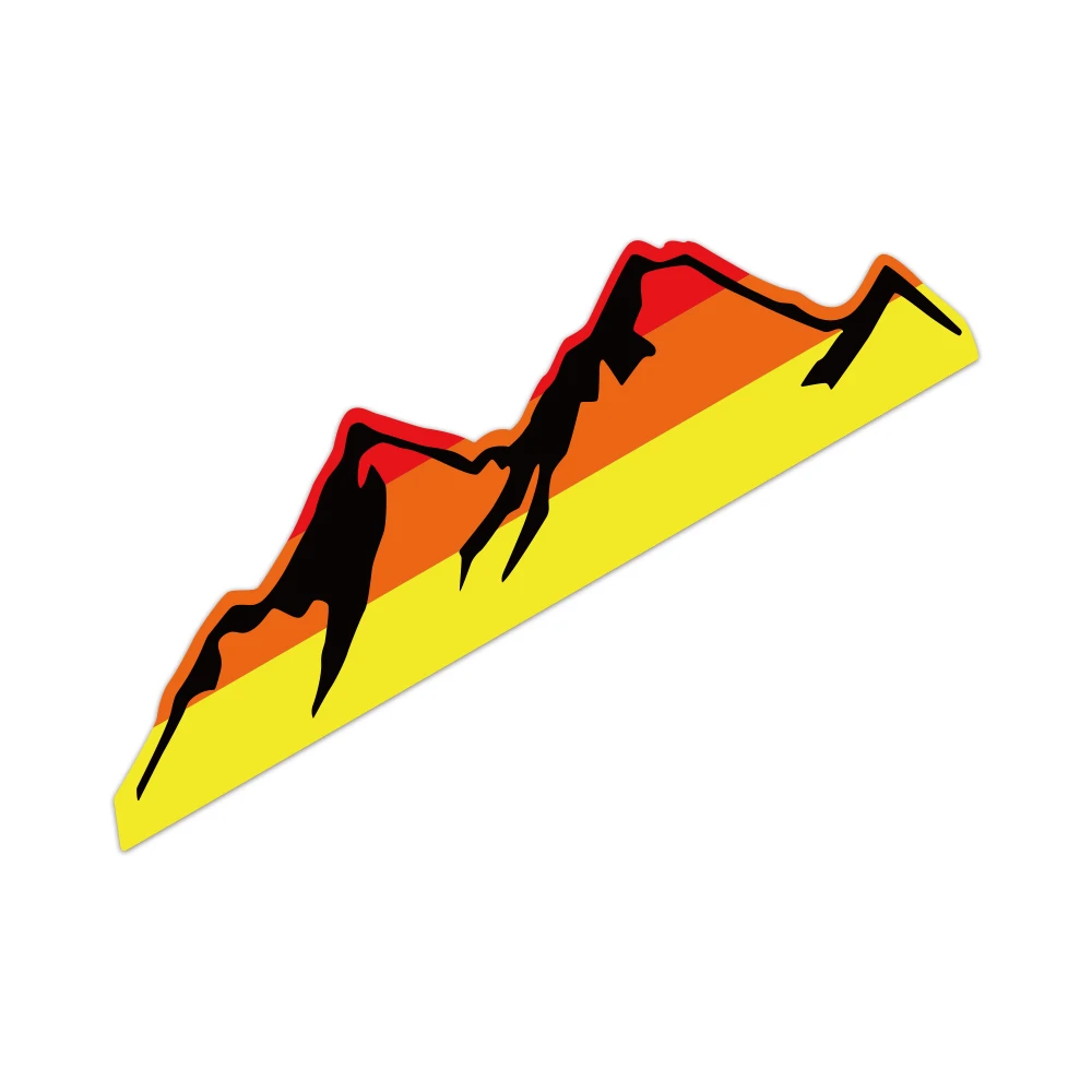Retro Color Mountains Vintage Waterproof Vinyl Stickers Decals For Toyota Tacoma Tundra 4runner Car Exterior Decor Accessories