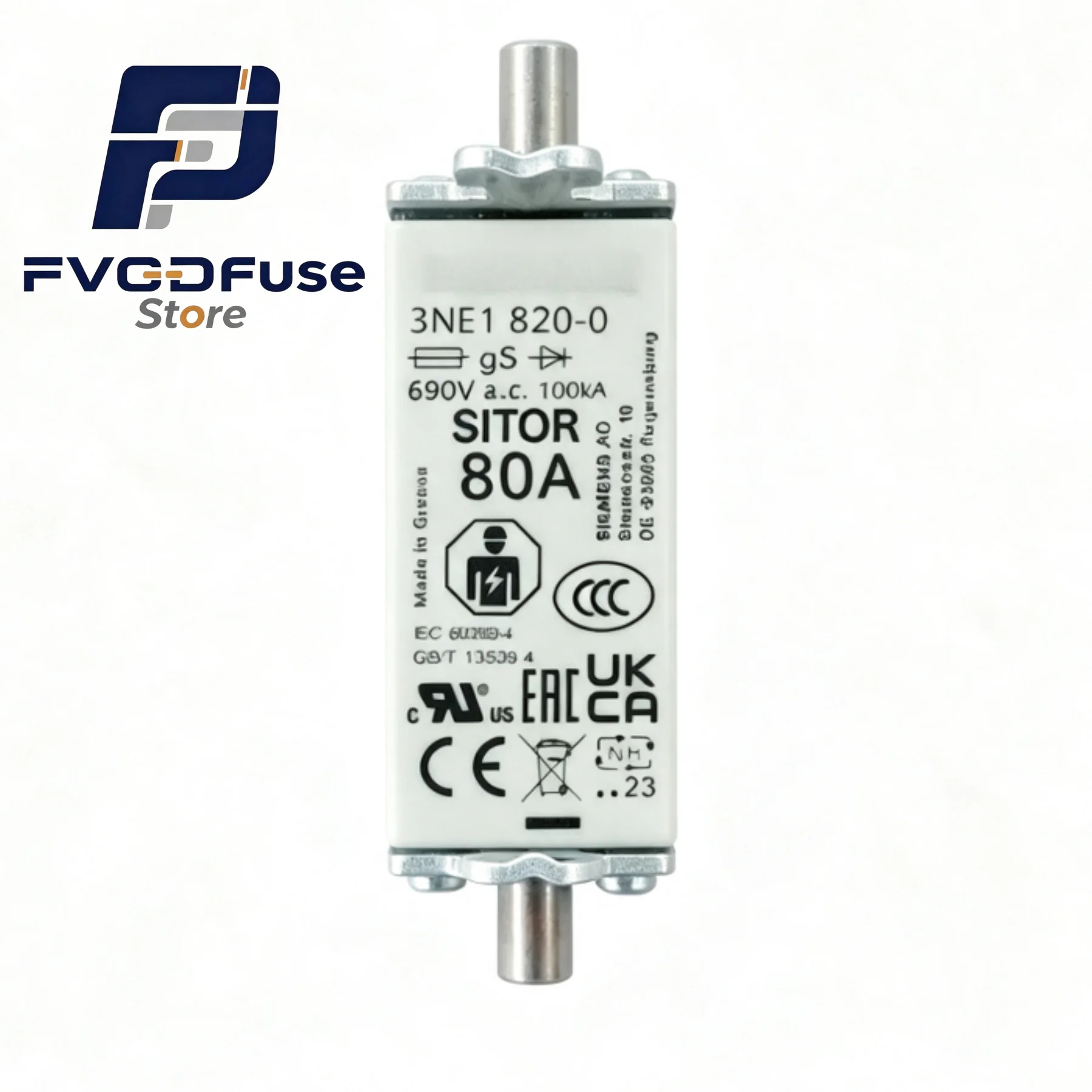 1/3PCS OEM 3NE1820‑0 80A 690V Semiconductor Protection Fuse