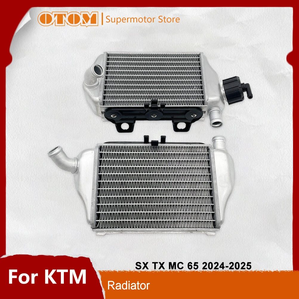 

Motorcycle Left Right Radiator Engine Aluminum Water Cooling Radiators Coolers For KTM HUSQVARNA GASGAS SX65 TC65 MC65 2024-2025