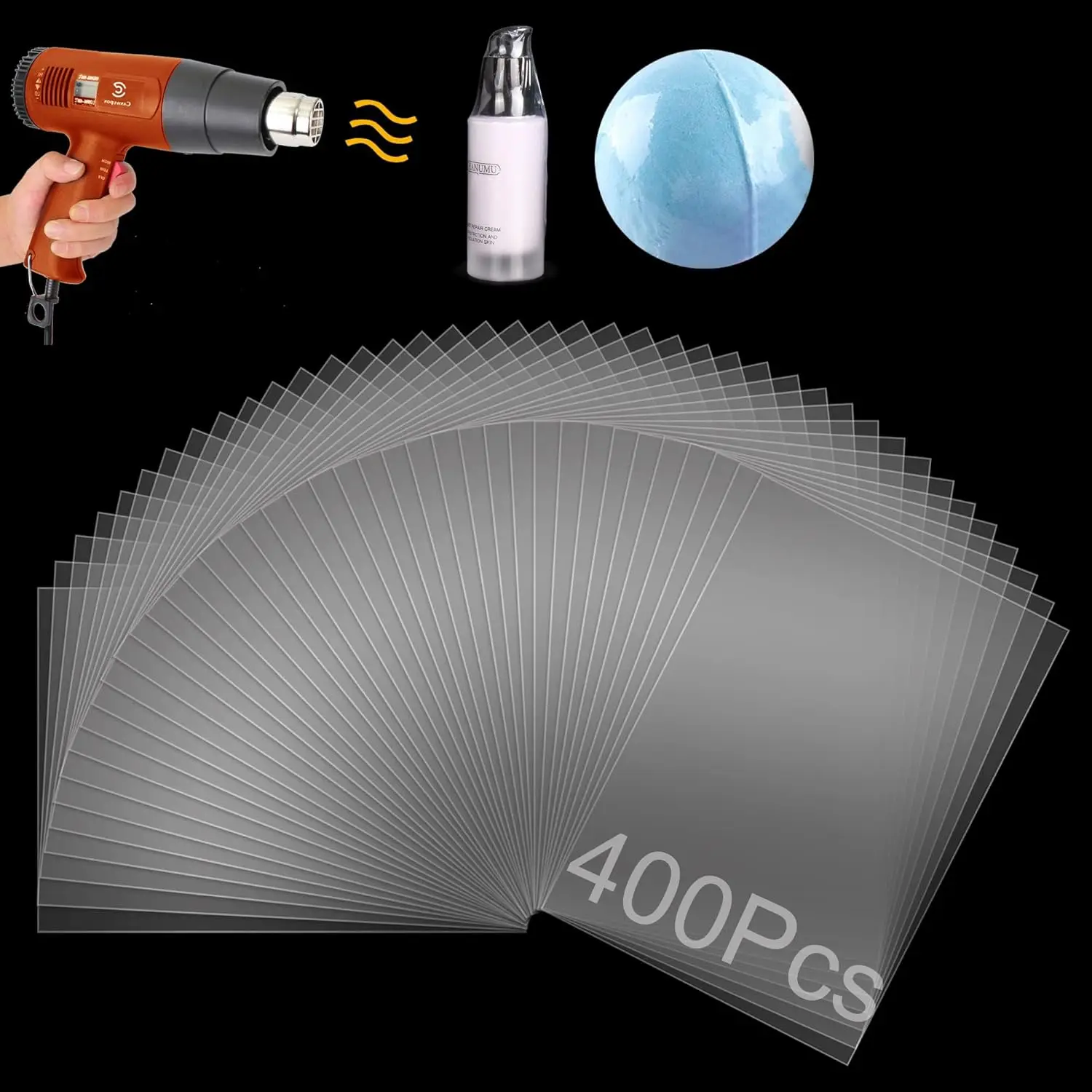 

400Pcs 4x6 Clear Heat Shrink Bags for Soap, Gifts, DIY Packaging