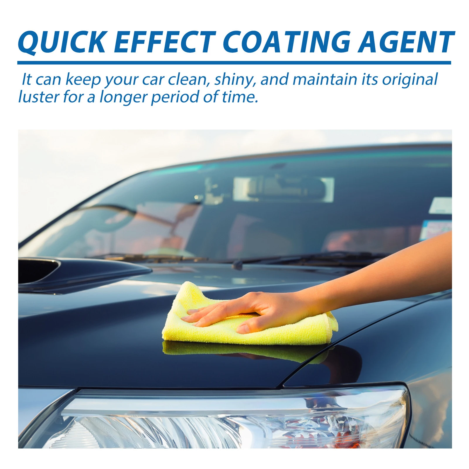 Clean Renewal Restoration Agent for Car Plastic Parts Crystal Refresher Agent Polisher for All Types of Cars & Trucks